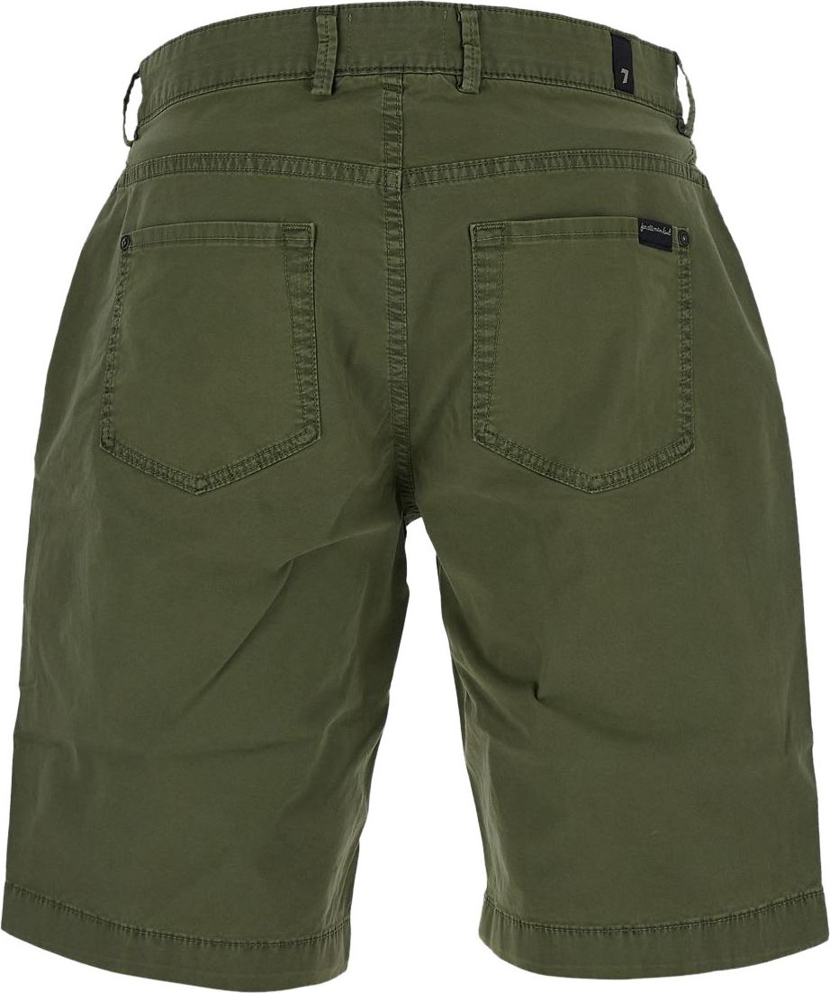 7 For All Mankind Cotton Short Groen
