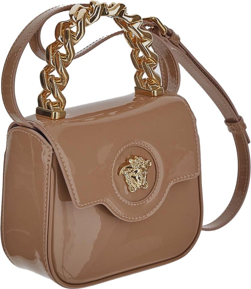 Versace La Medusa Patent Mini Bag Roze