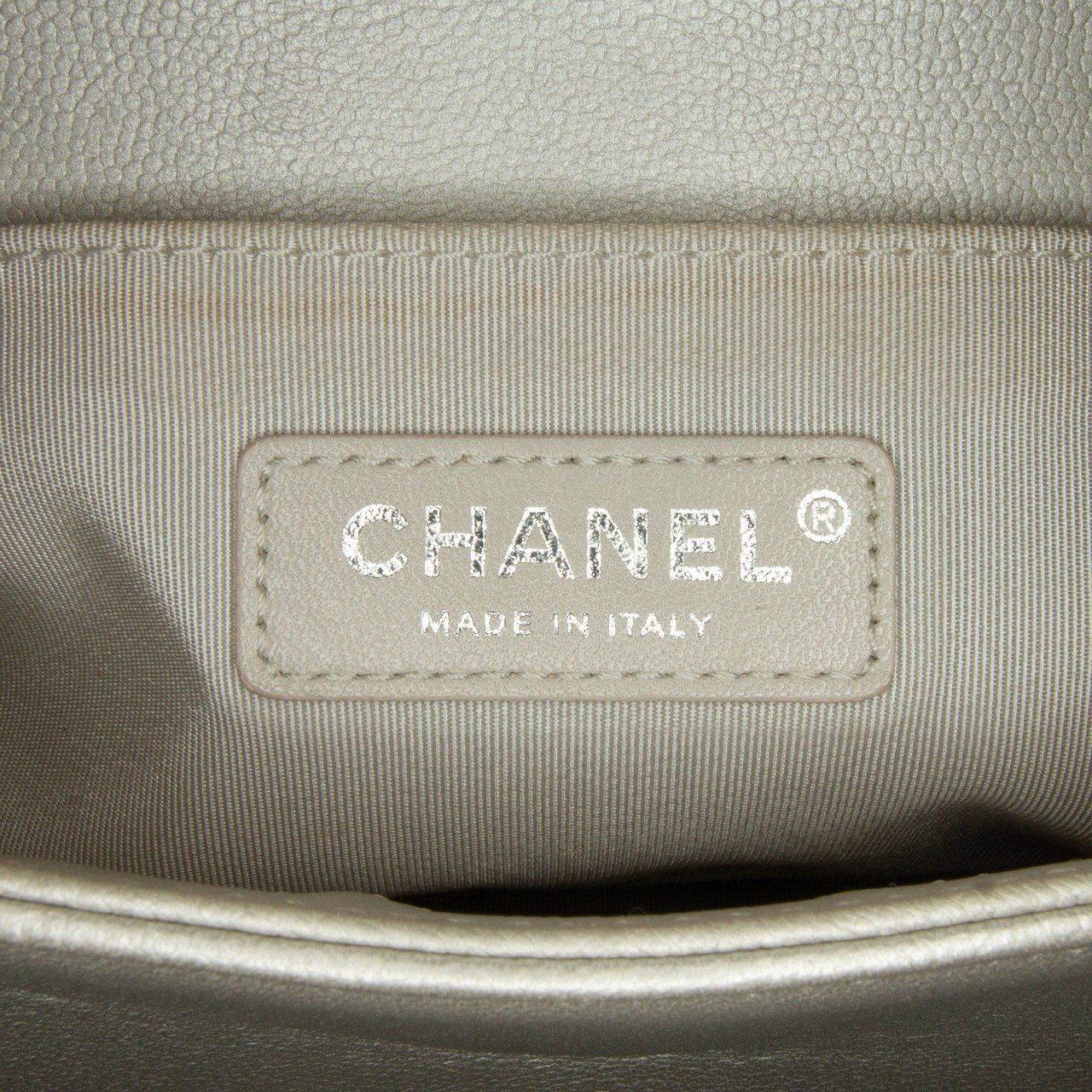 Chanel Medium Caviar Boy Flap Bag Zilver