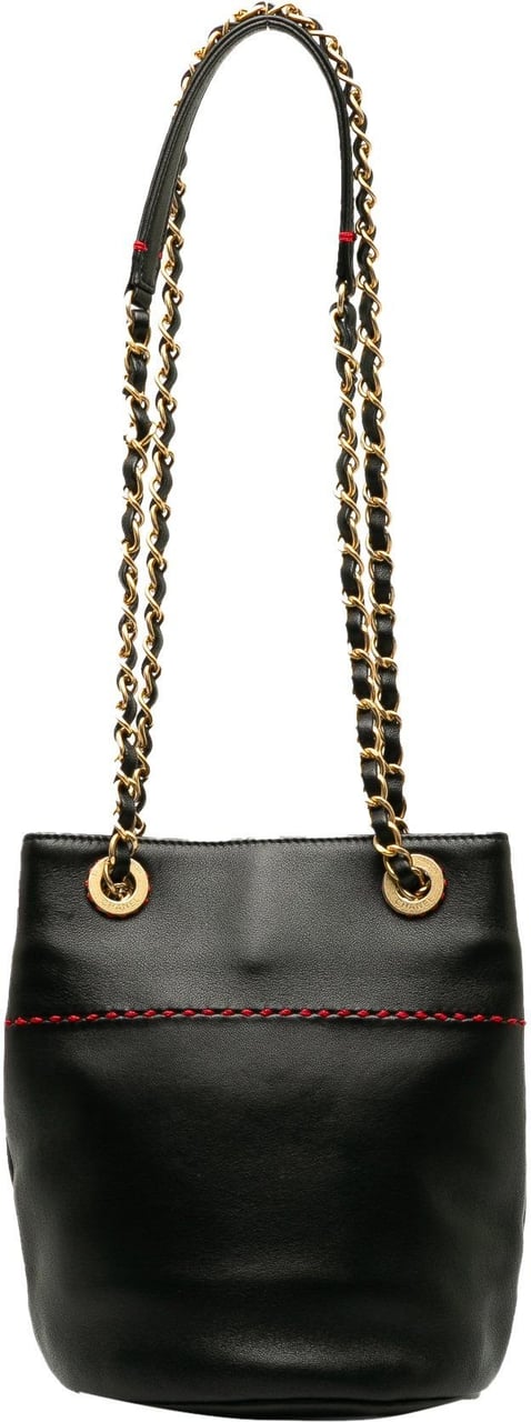 Chanel CC Lambskin Leather Shoulder Bag Zwart