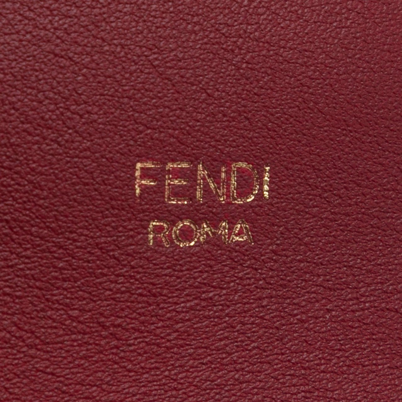 Fendi Leather Mon Tresor Bucket Bag Rood