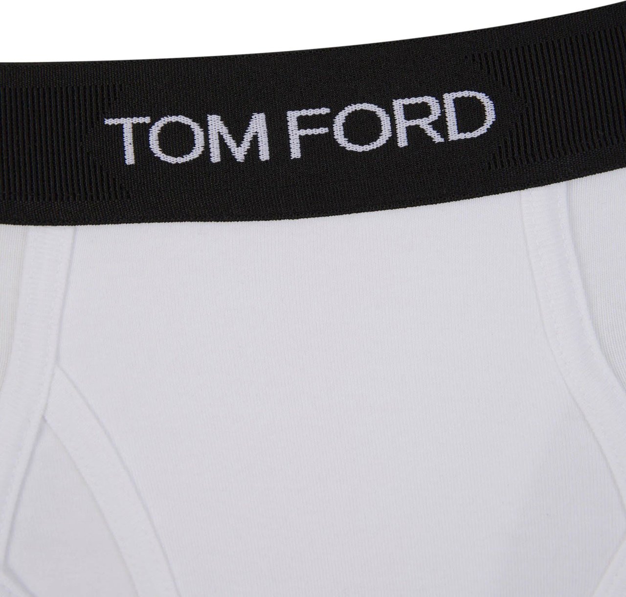 Tom Ford Logo Cotton Boxer Wit