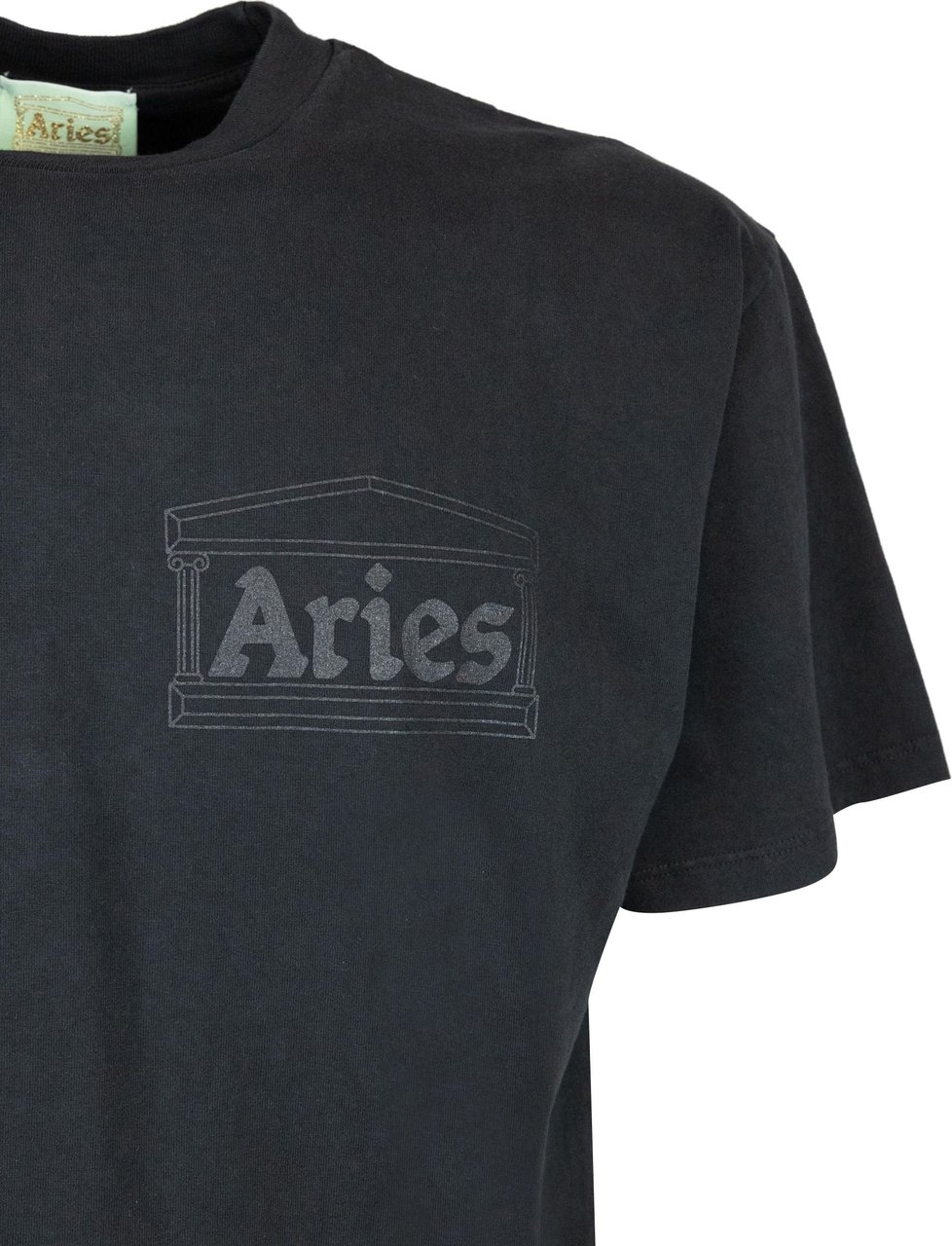 Aries Aries T-shirts and Polos Black Zwart