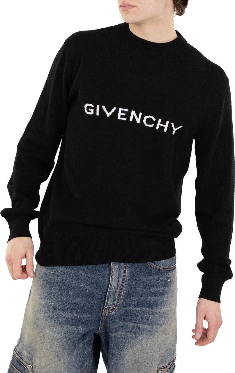 Givenchy Heren Knitwear Sweater Zwart Zwart