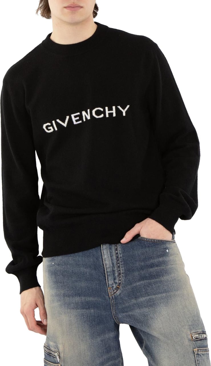 Givenchy Heren Knitwear Sweater Zwart Zwart