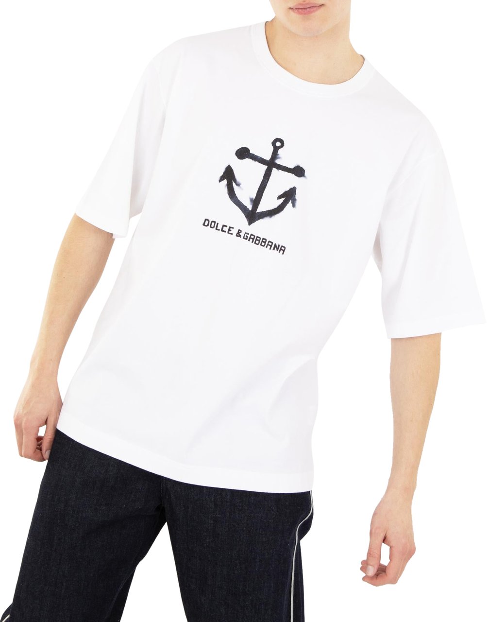 Dolce & Gabbana Heren Marina Logo T-Shirt Wit Wit