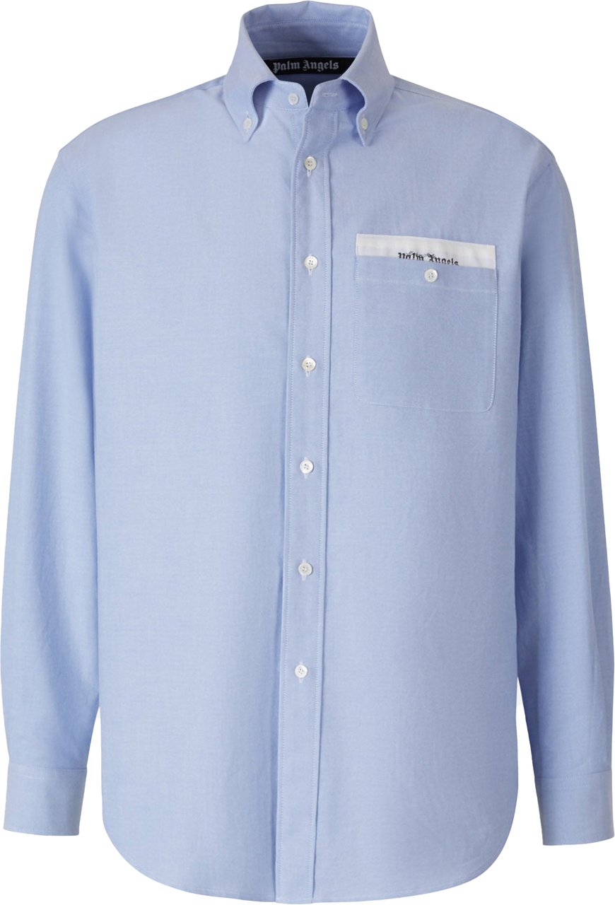 Palm Angels Heren Sartorial Tape Shirt Blauw Blauw