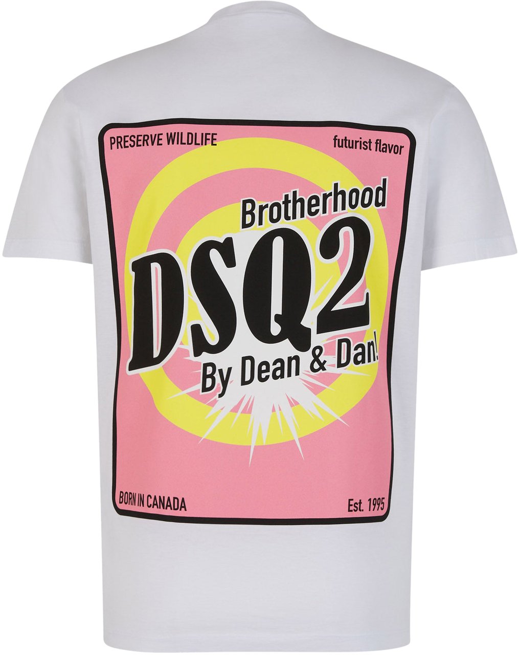 Dsquared2 Cool Fit Dsq2 White T-shirt White Wit