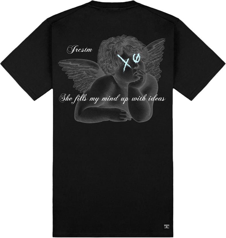 JORCUSTOM Angel Slim Fit T-Shirt Black Zwart