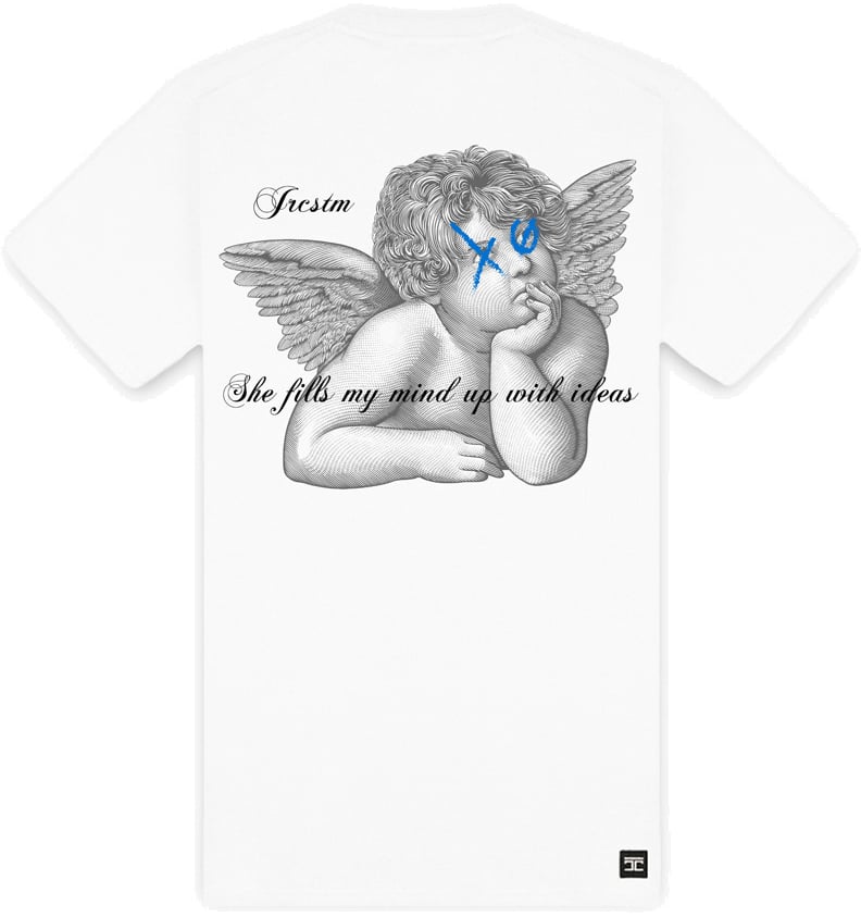 JORCUSTOM Angel Slim Fit T-Shirt White Wit