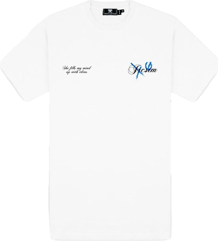 JORCUSTOM Angel Slim Fit T-Shirt White Wit