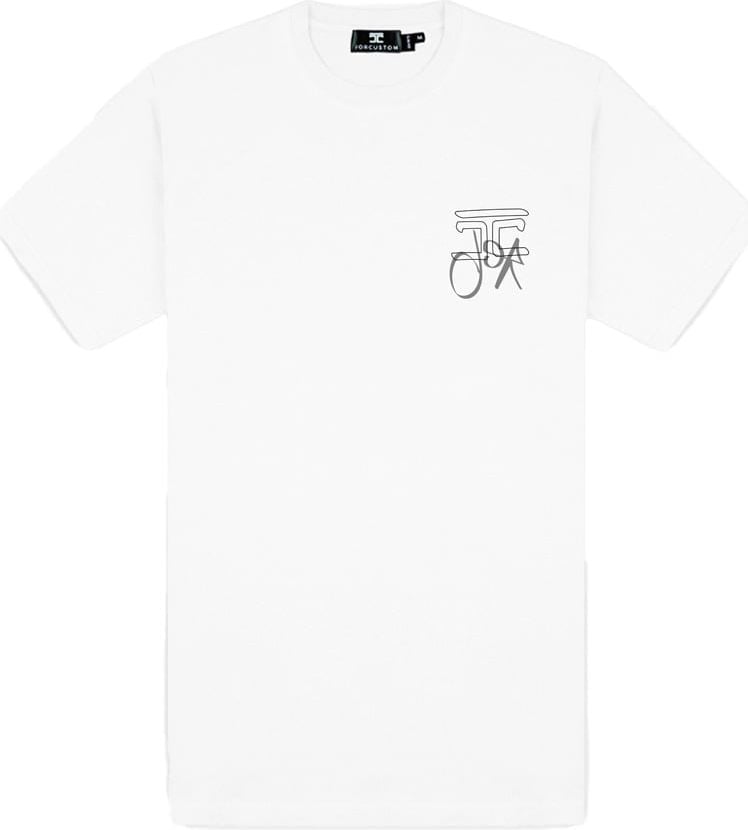 JORCUSTOM Future Slim Fit T-Shirt White Wit
