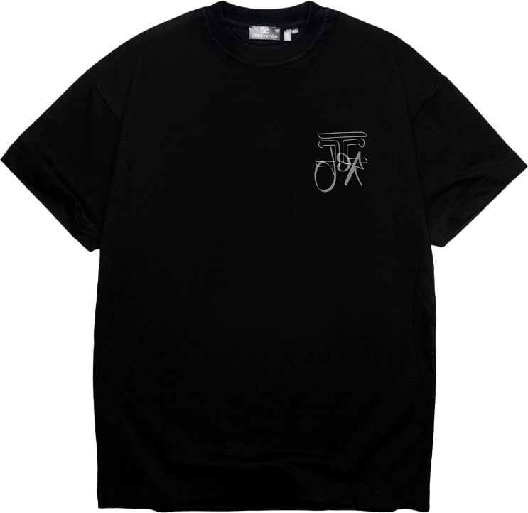 JORCUSTOM Future Loose Fit T-Shirt Black Zwart