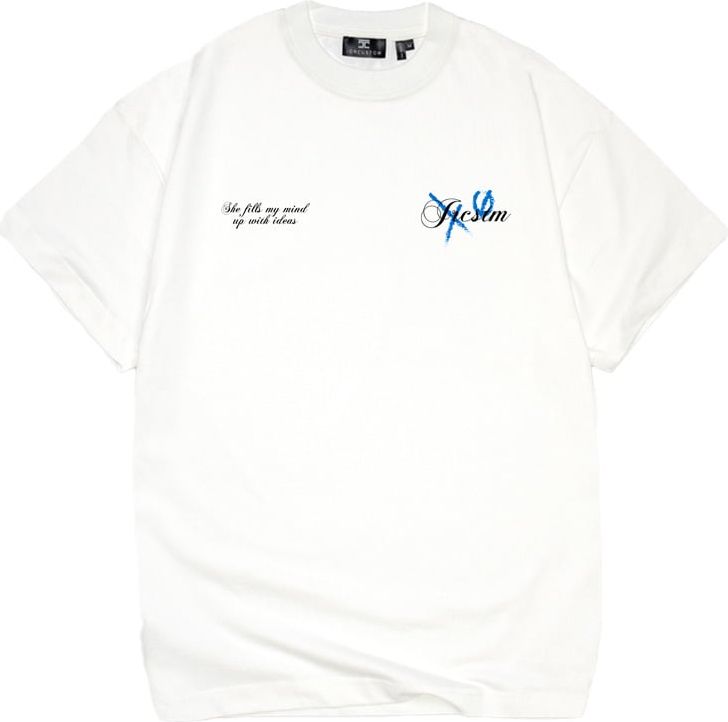 JORCUSTOM Angel Loose Fit T-Shirt White Wit