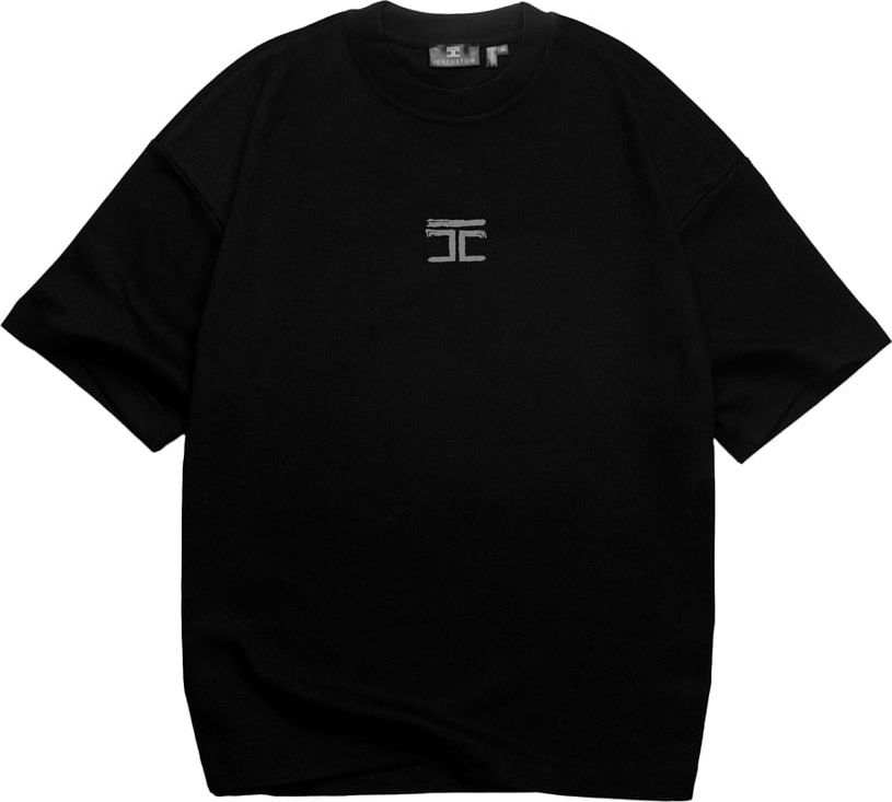 JORCUSTOM Artist Oversized T-Shirt Black Wit