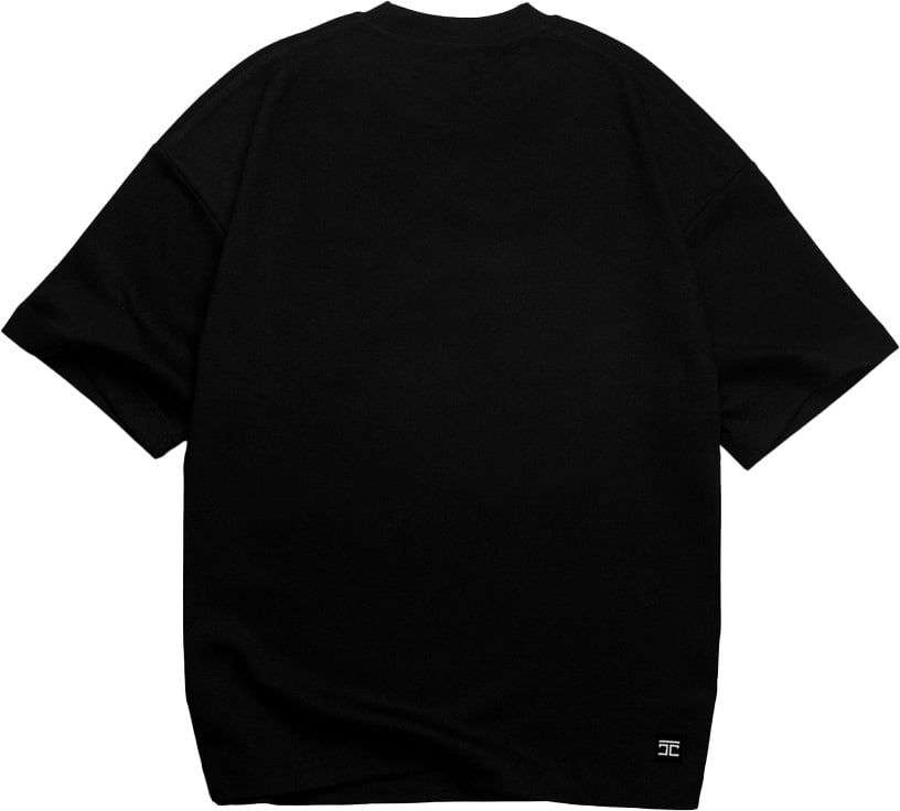 JORCUSTOM Icon Oversized T-Shirt Black Grijs