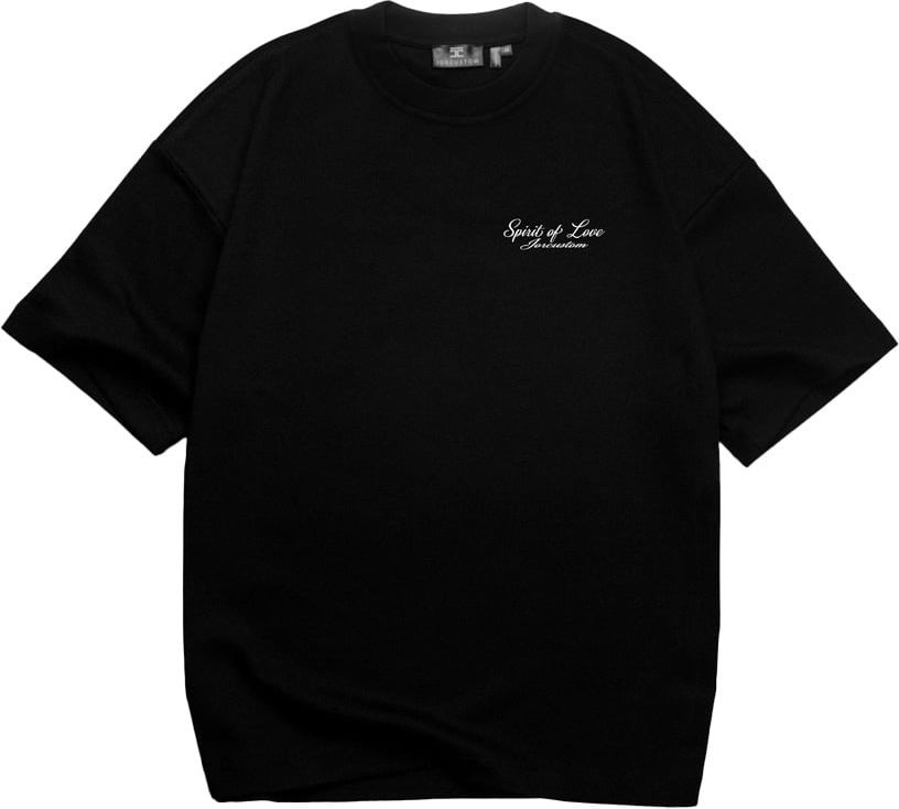JORCUSTOM SpiritLove Oversized T-Shirt Black Wit