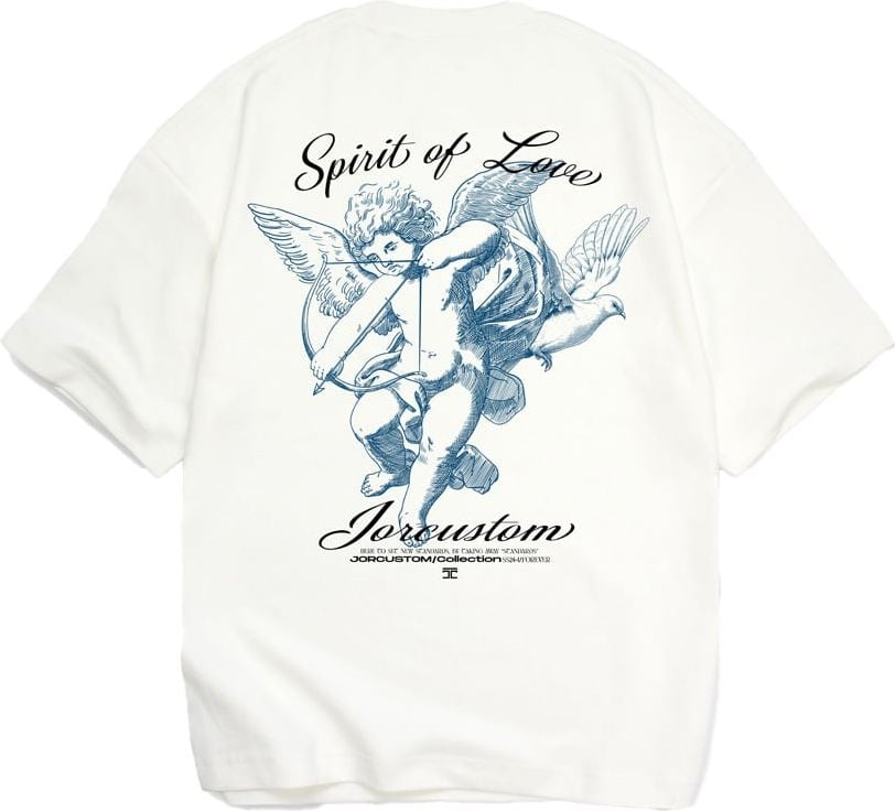 JORCUSTOM SpiritLove Oversized T-Shirt White Wit
