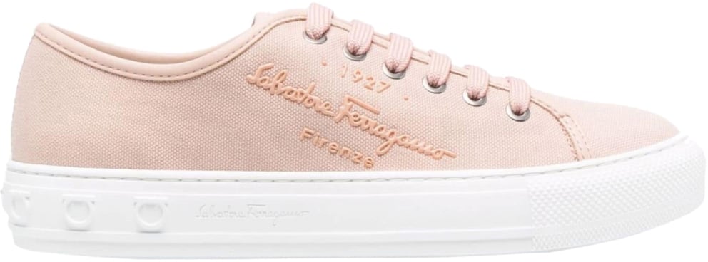 Ferragamo Mediterr Eco Logo Sneakers Roze