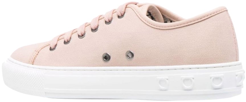 Ferragamo Mediterr Eco Logo Sneakers Roze