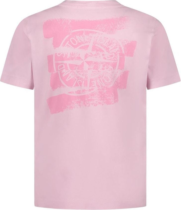 Stone Island Junior T Shirt Roze