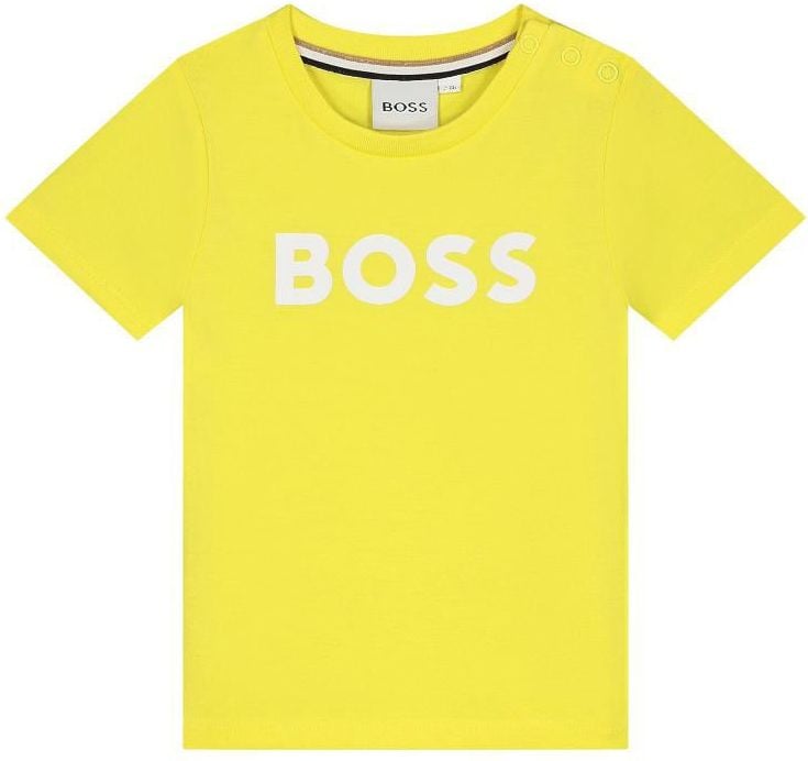 Hugo Boss T-shirt Korte Mouwen Geel