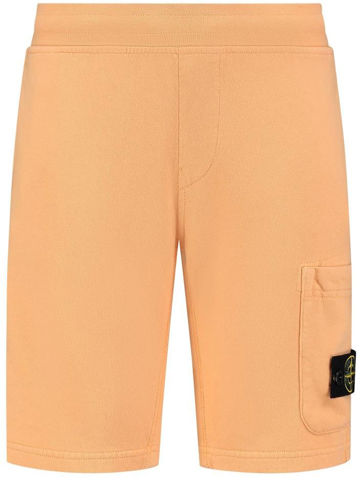 Stone Island Junior Fleece Shorts Oranje