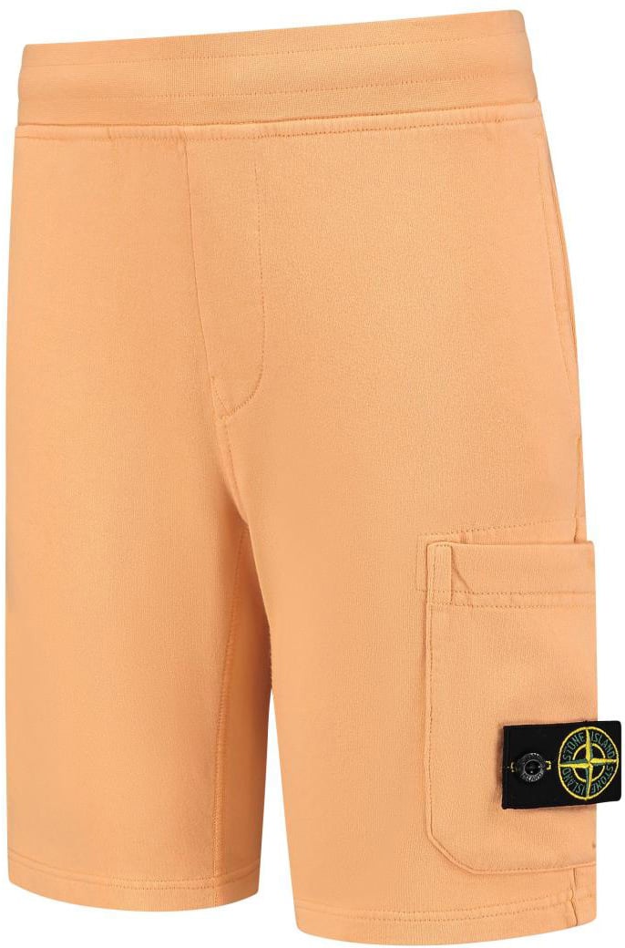 Stone Island Junior Fleece Shorts Oranje