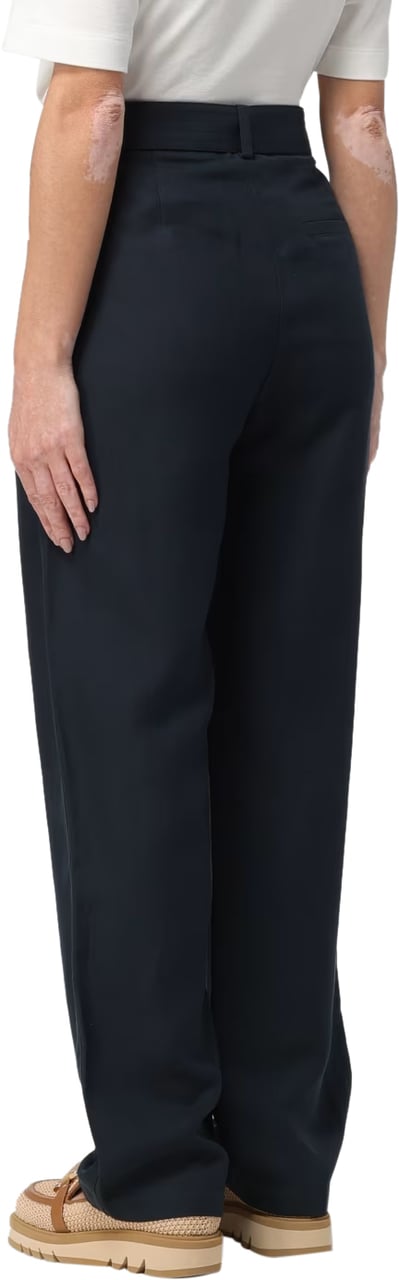 Woolrich Trousers Melton Blue Blauw