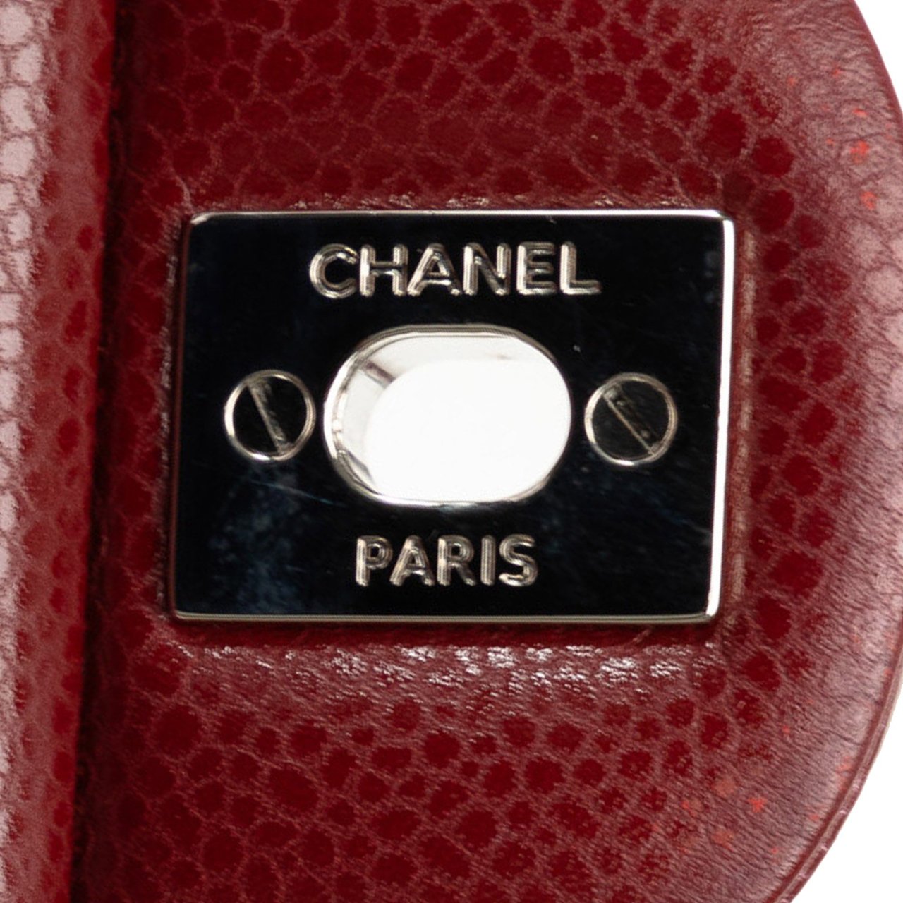 Chanel Medium Classic Caviar Double Flap Rood
