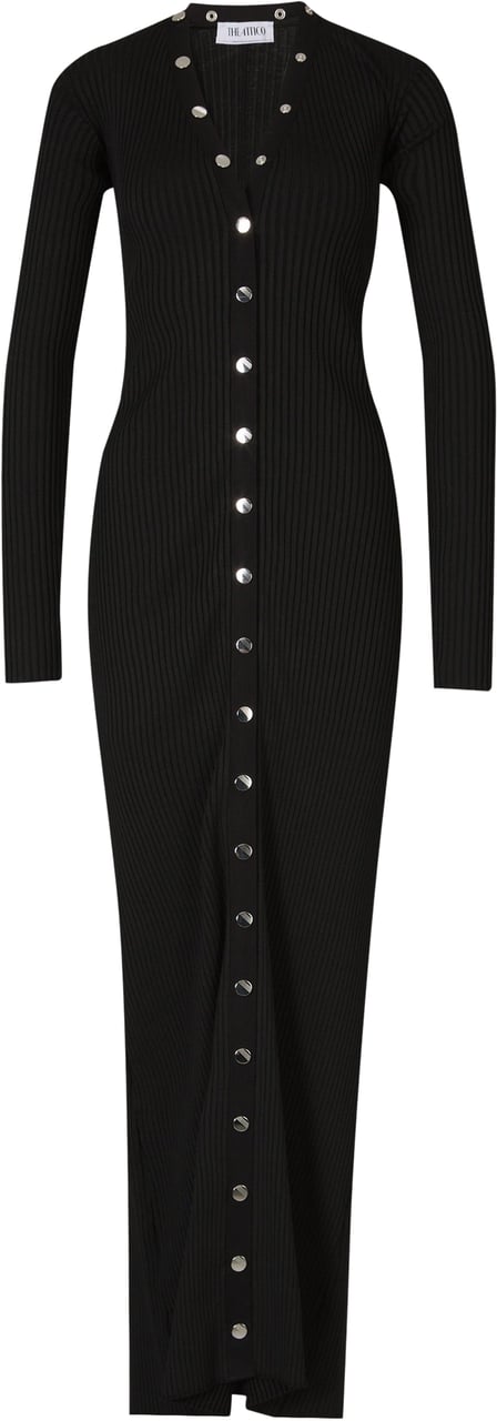 The Attico cardigan black Zwart