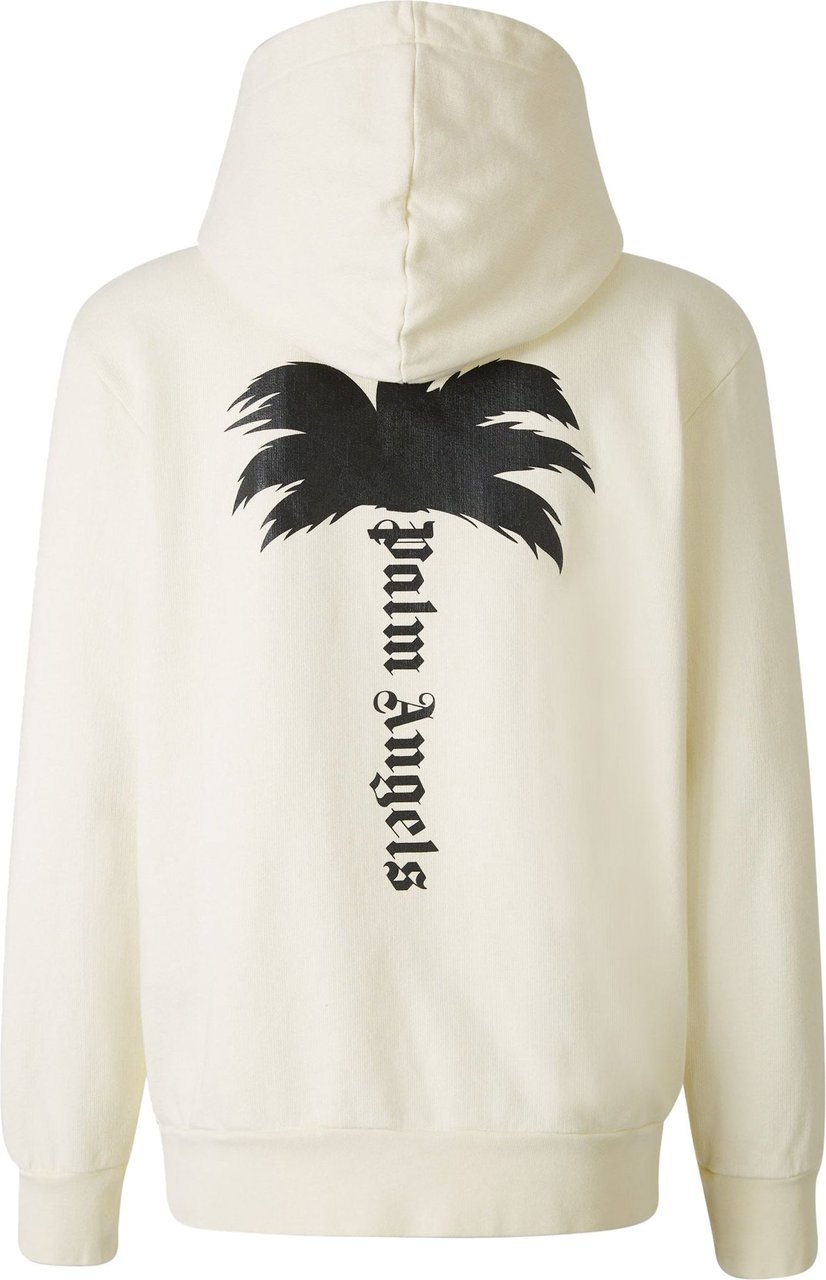 Palm Angels Logo Cotton Sweatshirt Geel