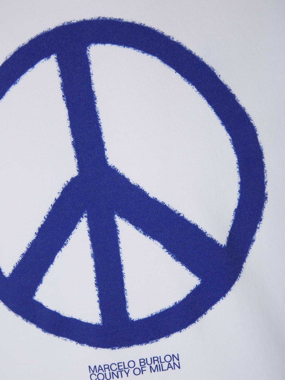 Marcelo Burlon Peace logo Sweatshirt Wit