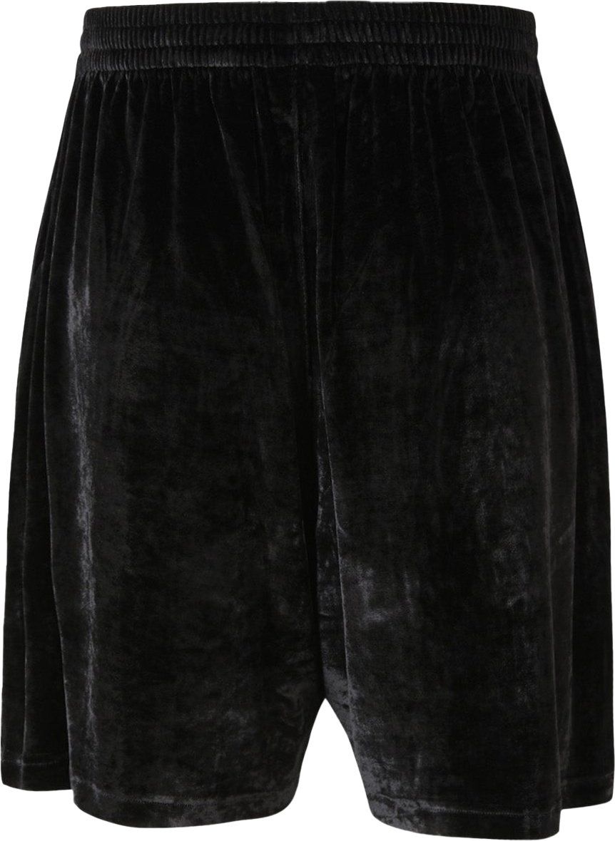Balenciaga Velvet Baggy Shorts Zwart