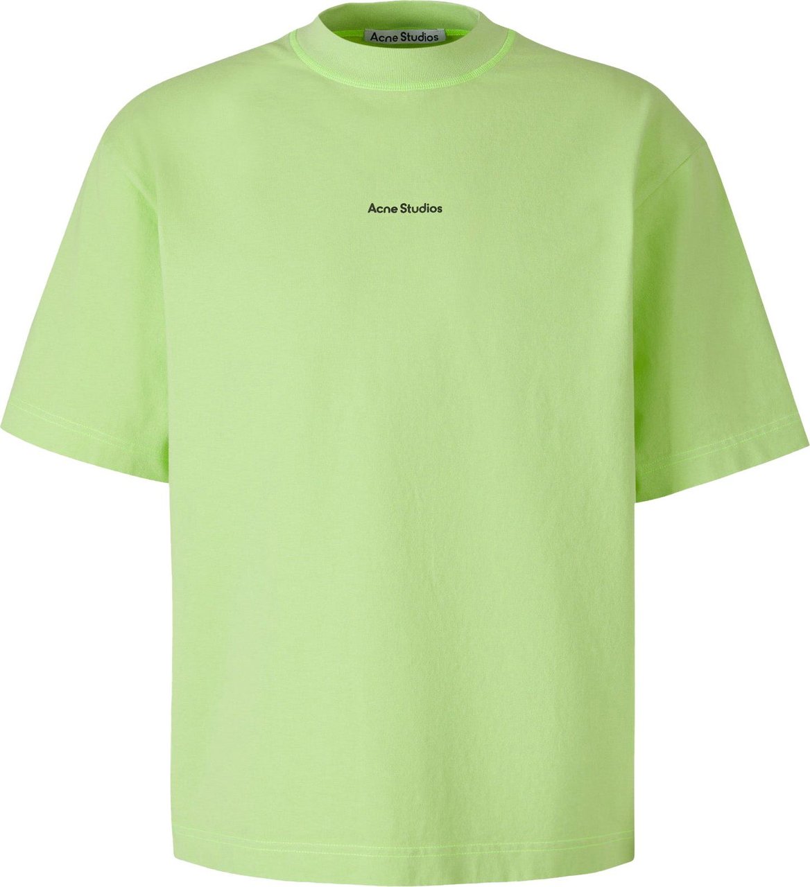 Acne Studios Logo Cotton T-Shirt Groen