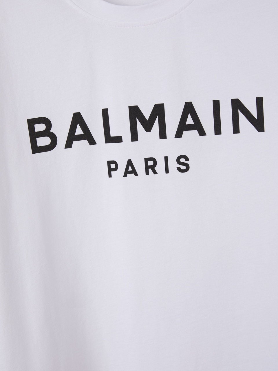 Balmain Printed Logo T-Shirt Wit