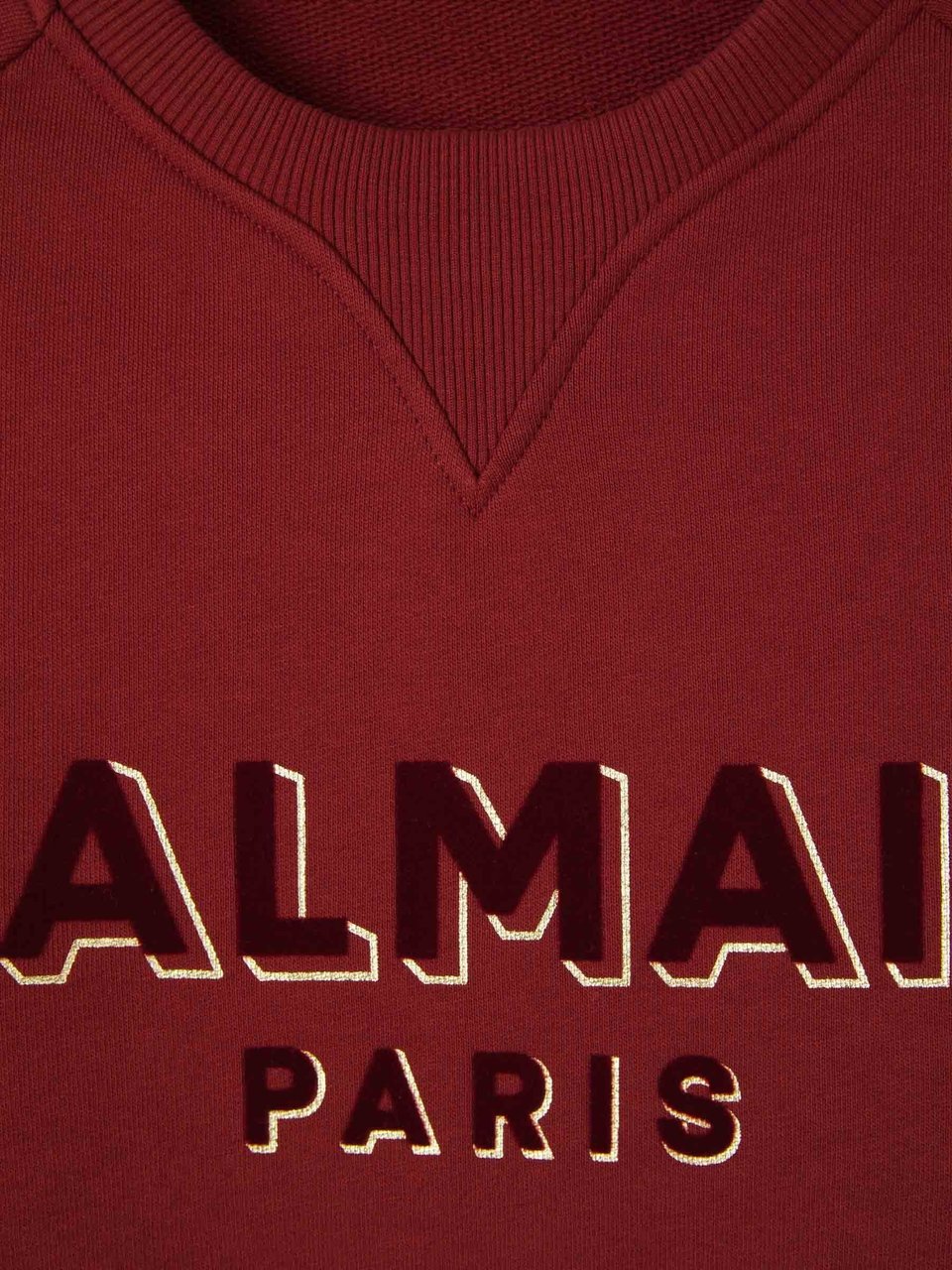 Balmain Embossed Logo Sweatshirt Rood
