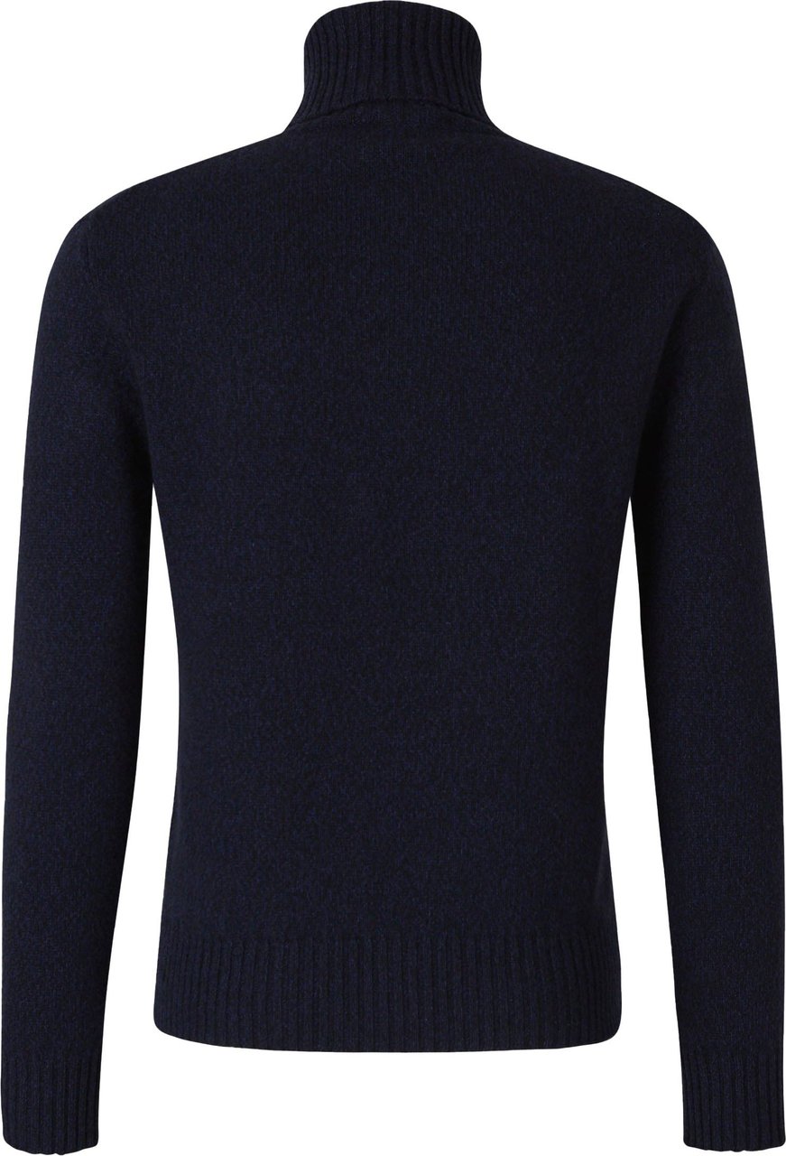 AMI Paris Cashmere Turtleneck Sweater Blauw