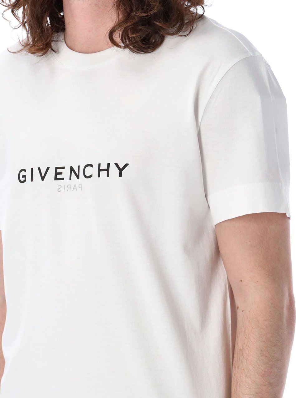 Givenchy SLIM FIT REVERSE PRINT T-SHIRT Wit