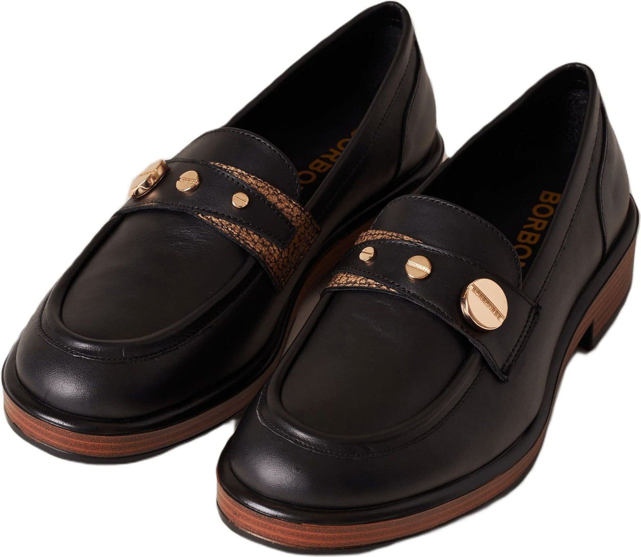 Borbonese LOAFERS - Leather Derby Shoes Zwart