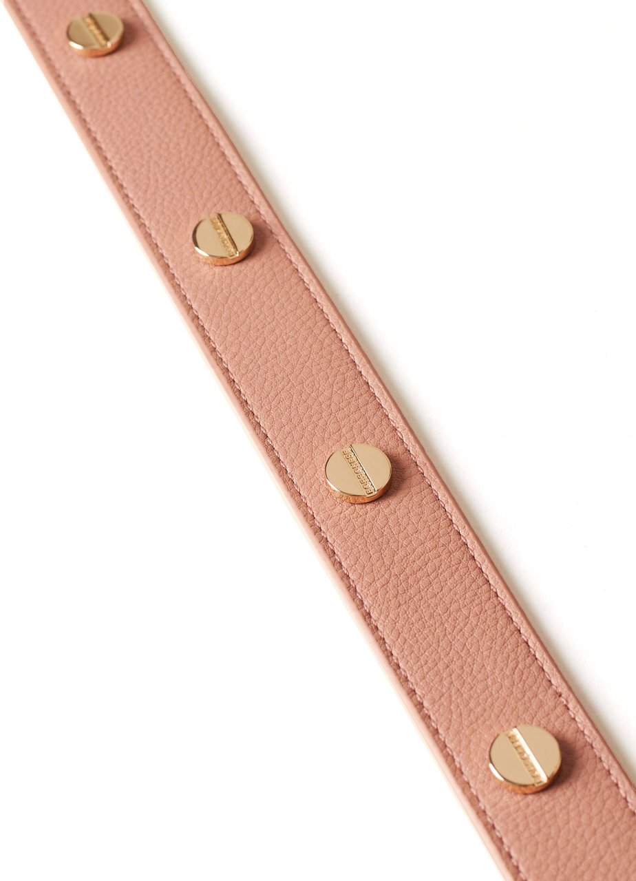 Borbonese BELT - Leather belt Roze