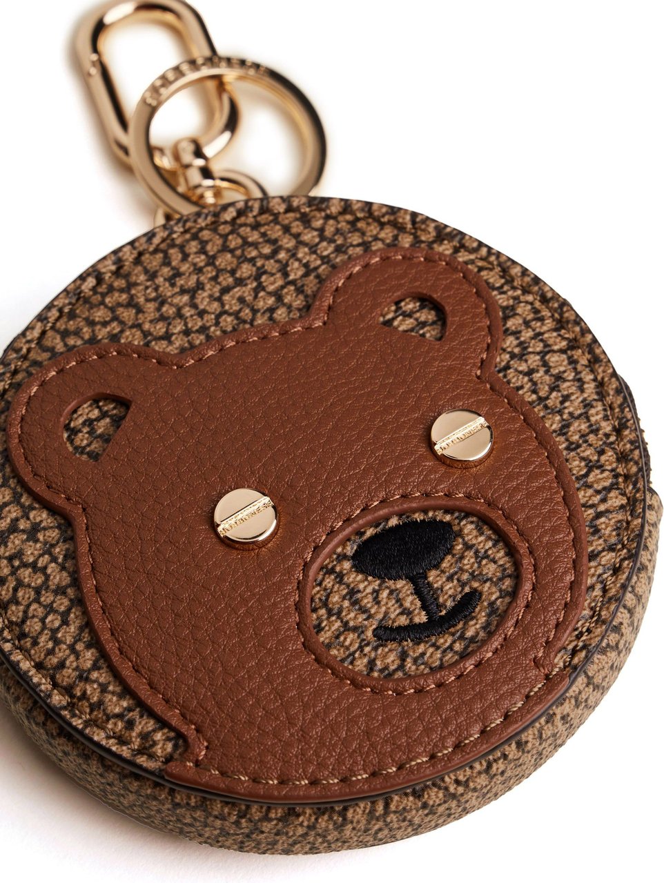 Borbonese TEDDY BEAR KEY HOLDER - OP Leather Key Holder Bruin