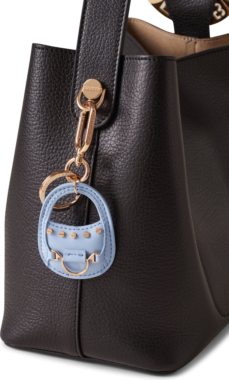 Borbonese 110 BAG CHARM - Leather key case Bruin