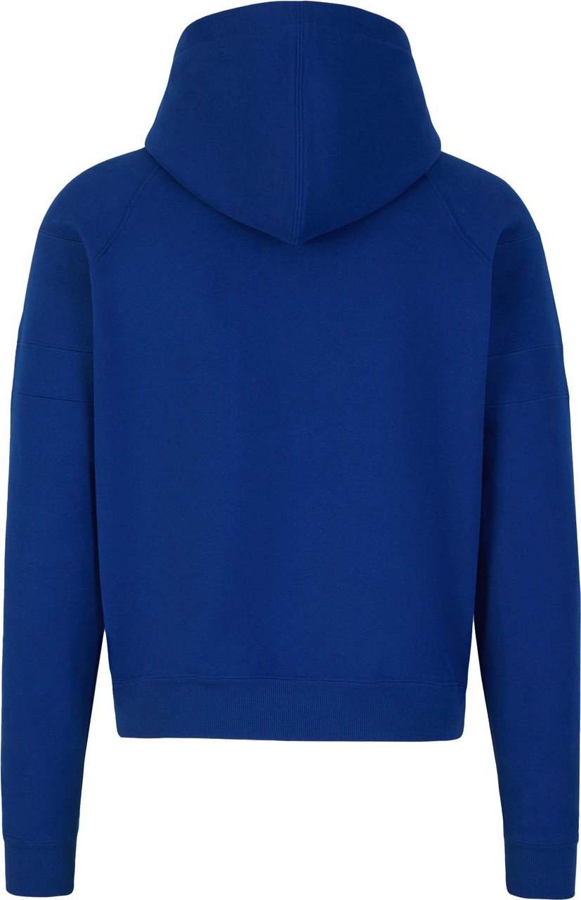 Saint Laurent Logo Panel Sweatshirt Blauw