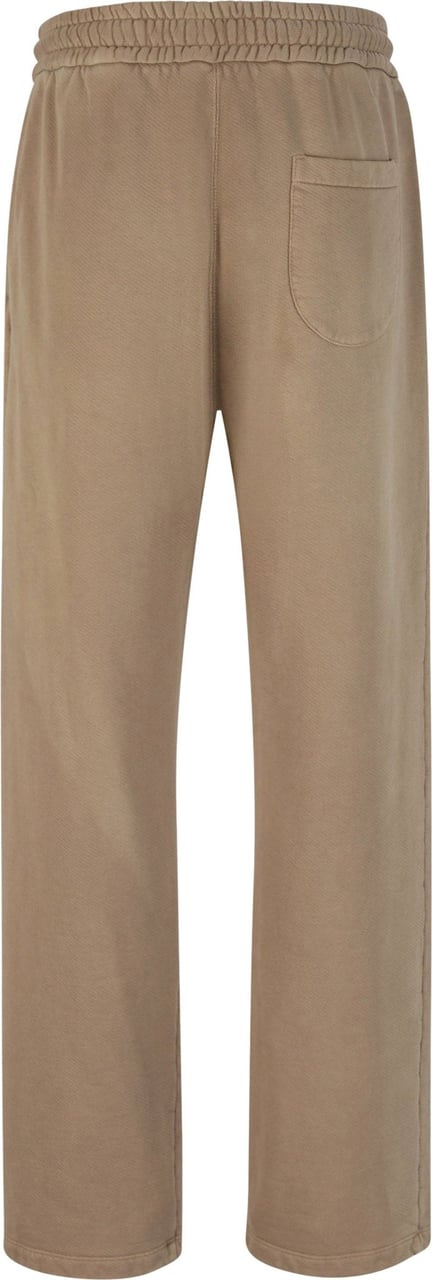 OFF-WHITE Straight Cotton Joggers Taupe
