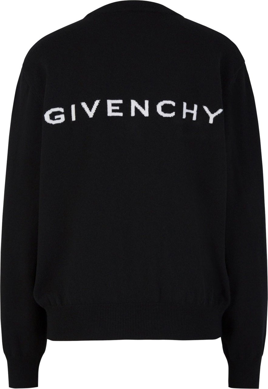 Givenchy Logo Wool Sweater Zwart
