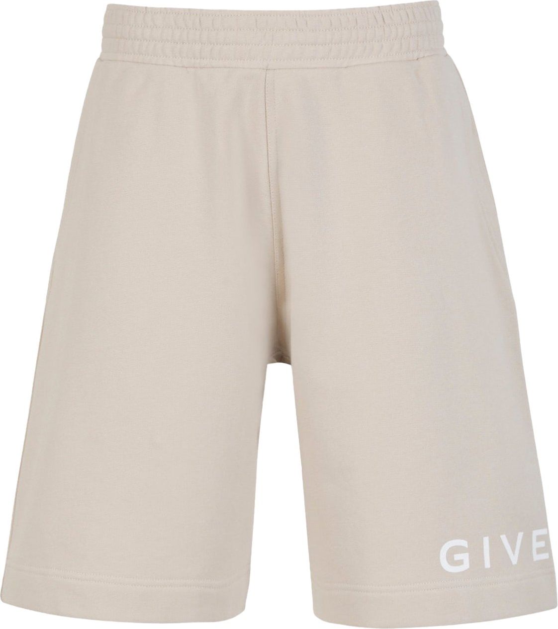 Givenchy Cotton Logo Bermuda Shorts Grijs