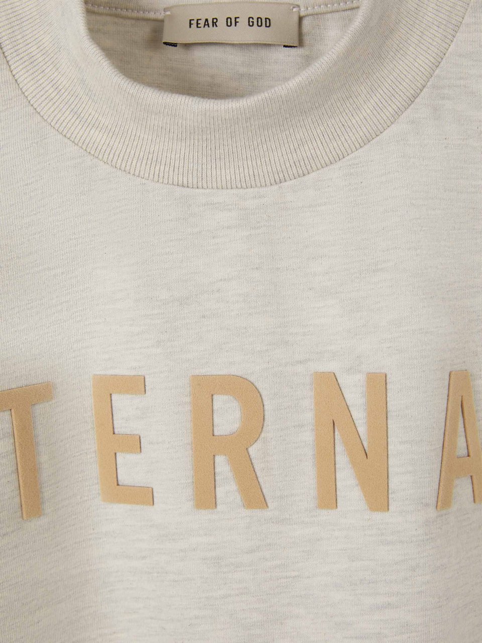 Fear of God Embossed Logo T-Shirt Taupe