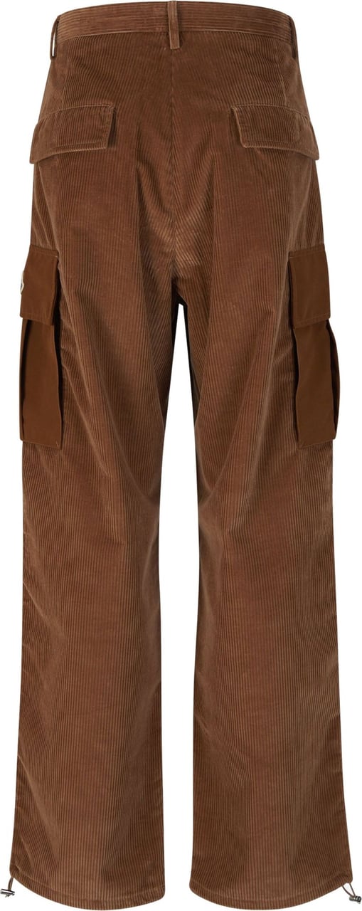 Moncler Corduroy Cargo Trousers Bruin