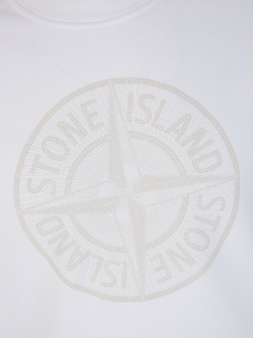 Stone Island Logo Patch Sweatshirt Wit